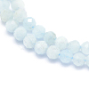 Natural Aquamarine Beads Strands G-E411-19D-3mm-3