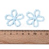 Spray Painted Alloy Flower Multi-Strand Links PALLOY-Q464-01E-3