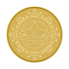 Plastic Self Adhesive Gold Foil Embossed Stickers DIY-WH0211-016-1