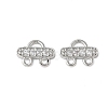 Brass Micro Pave Cubic Zirconia Chandelier Component Links KK-P290-28P-1