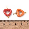 Handmade Procelain with 304 Stainless Steel Pendants PR-CBA8157-01G-3