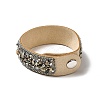 Faux Suede Snap Cord Bracelet LS-BJEW-F428-08-5