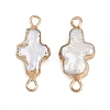 Natural Keshi Pearl Cross Links KK-D423-05G-1