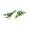 Alloy Enamel Pendants ENAM-O049-01G-4