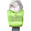 2Pcs 2 Colors Polyester Mesh Beach Bag ABAG-SZ0001-18B-4