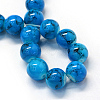 Baking Paint Glass Beads Strands X-DGLA-Q019-8mm-48-3