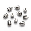 Tarnish Resistant 304 Stainless Steel Cord Ends STAS-E020-7-1