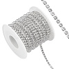 Brass Rhinestone Strass Chains CHC-T001-SS14-01S-1