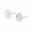 Non-Tarnish 304 Stainless Steel Stud Earring Findings A-STAS-D448-088P-10mm-1