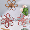 3Pcs Natural Wood Pendants Sets WOOD-WH20002-04A-3