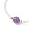 Round Mixed Stone Bead Bracelets BJEW-JB12955-4