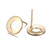 304 Stainless Steel Stud Earring Findings STAS-H104-01G-2
