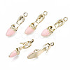 Rack Plating Alloy Enamel Pendant Rhinestone Settings ENAM-T011-133B-1