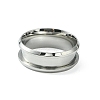 201 Stainless Steel Grooved Finger Ring Settings STAS-TAC0001-10B-P-2