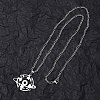 Non-Tarnish 201 Stainless Steel Pendant Necklaces for Man NJEW-Q336-02J-P-4