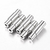 Tarnish Resistant 304 Stainless Steel Locking Tube Magnetic Clasps X-STAS-H019-1