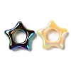 UV Plating Rainbow Iridescent Acrylic Bead Frames X-PACR-E003-02-2