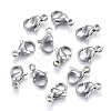Non-Tarnish 304 Stainless Steel Lobster Claw Clasps X-STAS-F182-01P-D-2