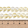 Baking Paint Transparent Glass Beads Strands DGLA-N011-8mm-02-4