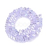Electroplate Transparent Glass Beads Strands EGLA-Q139-01A-A23-2