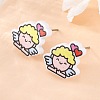 Wood Stud Earrings EJEW-M063-01E-3