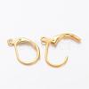Brass Leverback Earring Findings KK-H670-G-NF-2