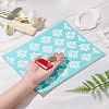 2Pcs Self-Adhesive Silk Screen Printing Stencil DIY-GF0004-15-4