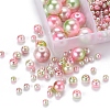 497Pcs 5 Style Rainbow ABS Plastic Imitation Pearl Beads OACR-YW0001-09C-6