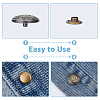 20 Sets 10 Style Lion/Flower/Heart Alloy Decorative Rivets FIND-DC0005-20-4