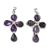 Natural Amethyst Pendants GG-CBA9F30-02P-13-1