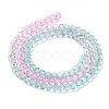 Transparent Painted Glass Beads Strands LS-DGLA-A034-T4mm-A10-5