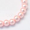 Baking Paint Pearlized Glass Pearl Round Bead Strands HY-Q003-6mm-70-2