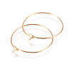 304 Stainless Steel Hoop Earrings Findings STAS-F227-54B-G-2