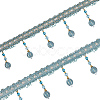 Curtain Plastic Beaded Fringe Trim OCOR-WH0090-69C-1