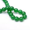 Natural White Jade Bead Strands G-R346-8mm-01-3