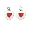 Brass Enamel Pendants KK-B170-01P-03-1