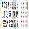 Stainless Steel DIY Nail Art Templates MRMJ-WH0092-026-3