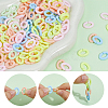 300Pcs Opaque Acrylic Quick Link Connectors FIND-SP0020-70-5