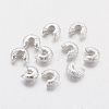 Brass Crimp Beads Covers KK-G015-S-NF-1