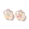 UV Plating Rainbow Iridescent Acrylic Beads PACR-M002-05F-3