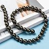 Natural Pyrite Beads Strands G-L031-10mm-01-6