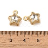 Rack Plating Alloy Rhinestone Pendants PALLOY-S186-09G-02-3