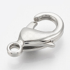 Tarnish Resistant 304 Stainless Steel Lobster Claw Clasps STAS-T033-25E-1