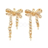 Brass Micro Pave Cubic Zirconia Peg Bails CU-CBA8264-04G-1