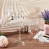 Transparent Acrylic Earring Display Stands EDIS-WH0029-12-5