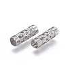 Tarnish Resistant 304 Stainless Steel Tube Beads X-STAS-P236-17P-2