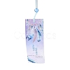 Japanese Wind Chimes Glass Wind Bells Handmade Pendants for Birthday Gift and Home Decors HJEW-WH0017-04-2