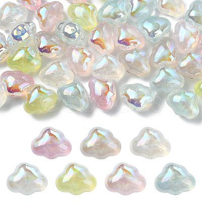 35Pcs 7 Colors Transparent Acrylic Beads MACR-CJ0002-43-1
