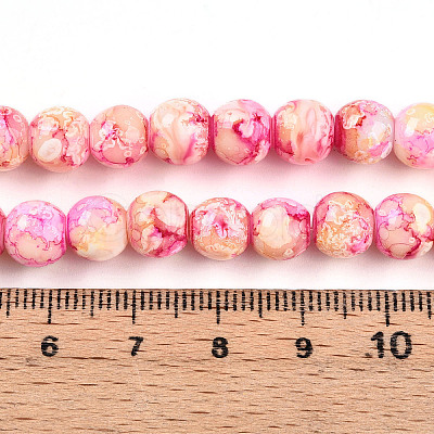 Baking Paint Glass Beads X1-DGLA-N003-8mm-A01-1