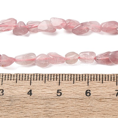 Natural Madagascar Rose Quartz Beads Strands G-I389-A03-1